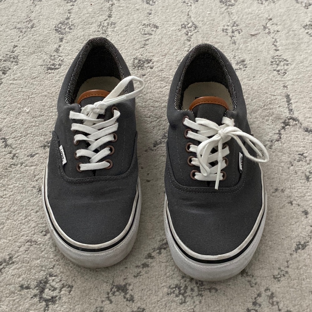 Grey canvas Vans sneakers